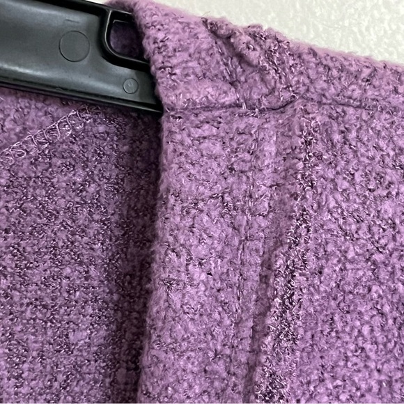 Urban Outfitters Long Sleeve Cropped Sweater Twist Front Purple Size Small - Picture 8 of 12